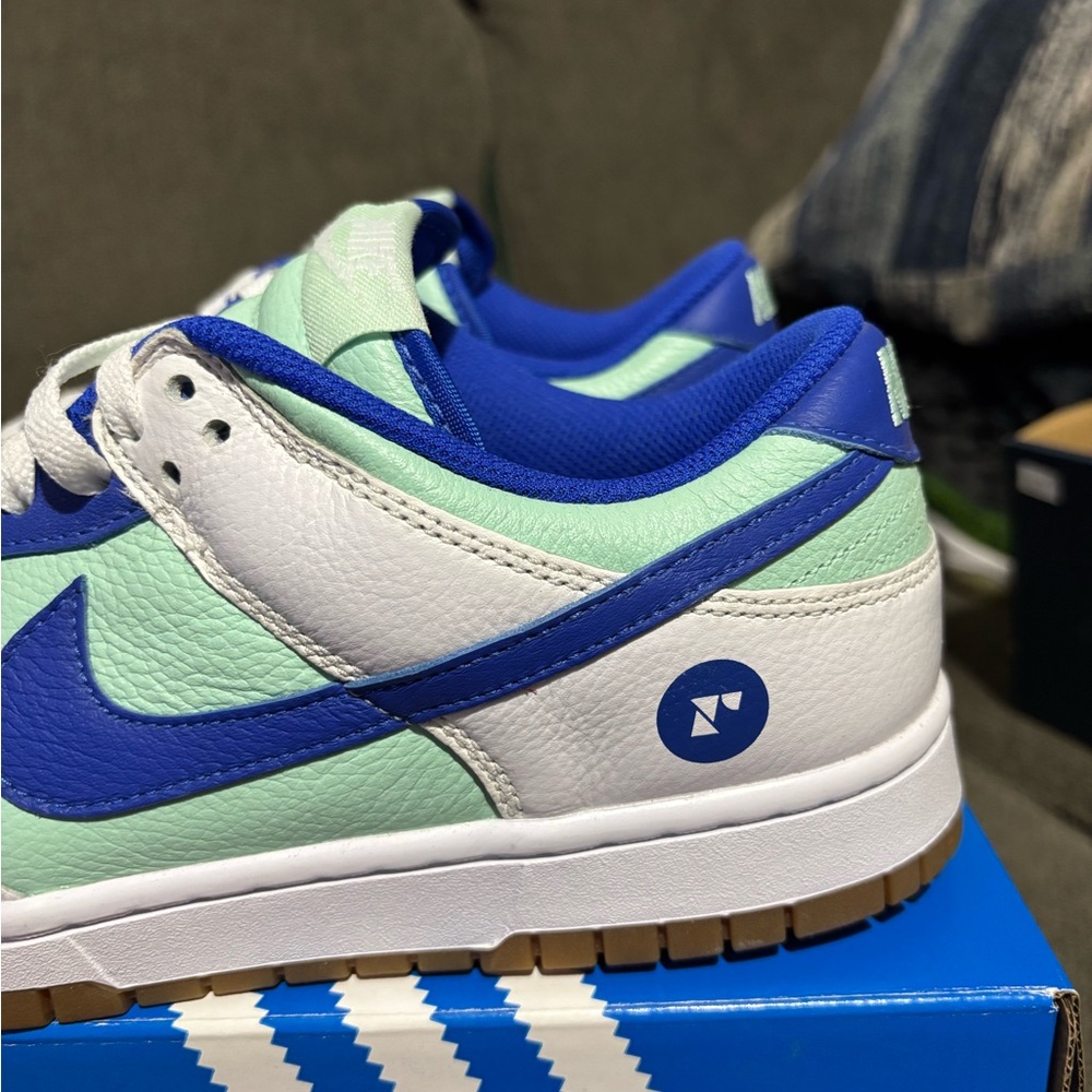Nike Mint Green and Royal Blue Sneakers - Picture 4 of 7